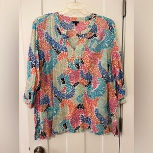 Talbots blouse plus size
